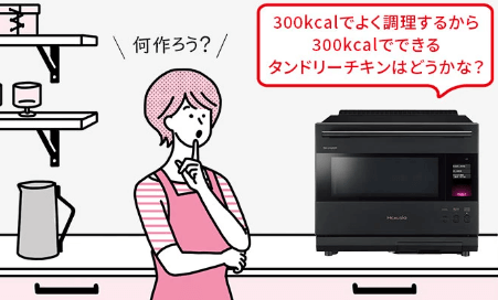 音声で操作ができたり、献立を相談できる