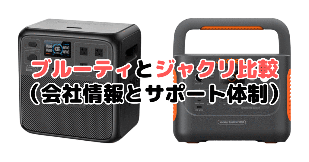 ブルーティとジャクリ比較（会社情報とサポート体制）