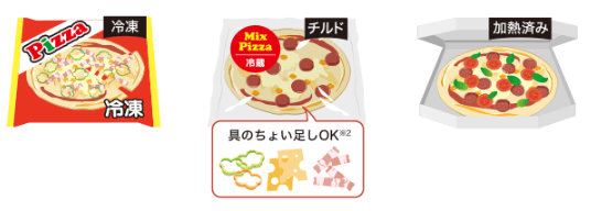自動調理機能の石窯おまかせピザ