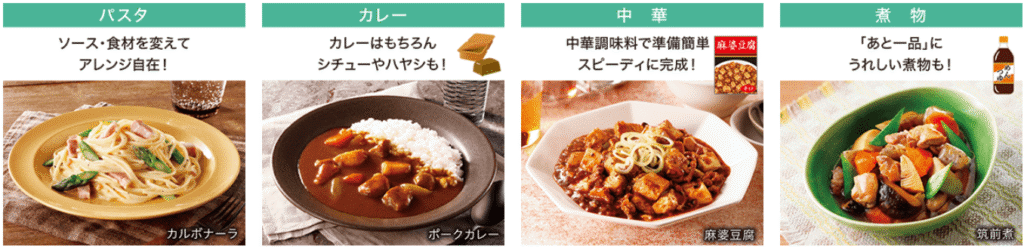 おまかせレンジ調理の冷凍食材対応