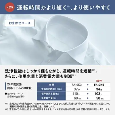 NA-FA10K5(新型モデル)