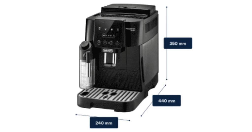 デロンギコーヒーメーカーのサイズ感
