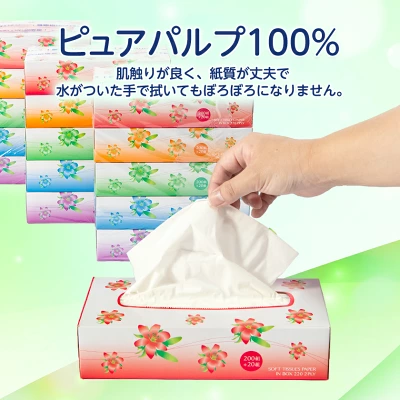 クラリス ボックスティッシュ 60箱 (1箱220組(440枚))(5個入り×12セット) 